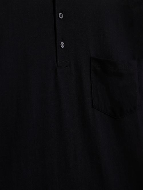 Polo Manga Curta Plus Size Masculina PRETO