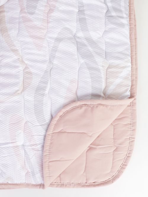 Colcha Queen Toque Acetinado Conectada 2 Altenburg ROSA