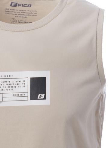 Camiseta Regata Masculina BEGE