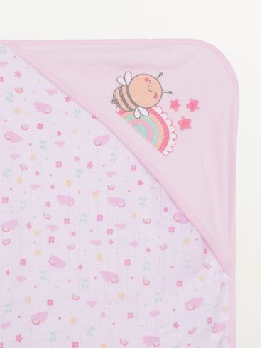 Jogo de Banho Infantil Para Bebê - ROSA