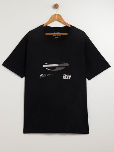 Camiseta Manga Curta Mormaii Plus Size Masculina PRETO