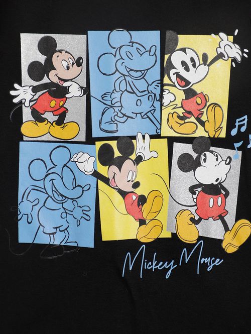 Camiseta Regata Mickey Mouse Infantil Para Menino- PRETO
