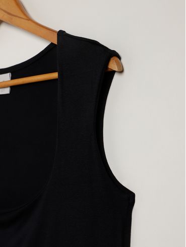 Blusa Regata Plus Size Feminina PRETO
