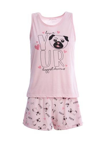 Pijama Curto Feminino ROSA