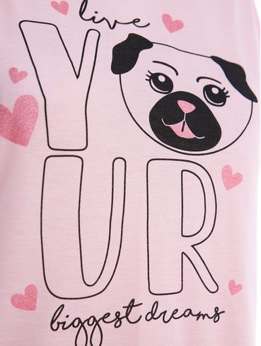 Pijama Curto Feminino ROSA