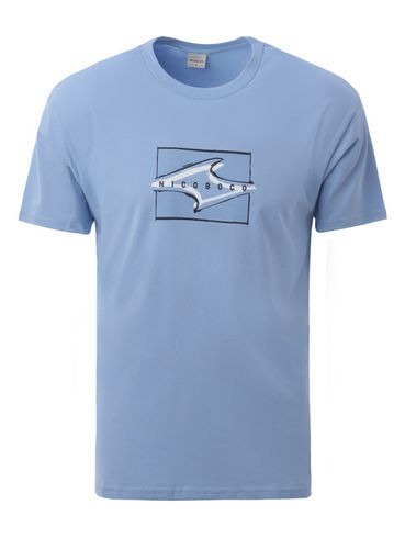 Camiseta Manga Curta Masculina AZUL CLARO