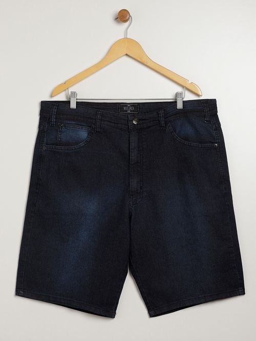 Bermuda Jeans Vilejack Plus Size Masculino AZUL