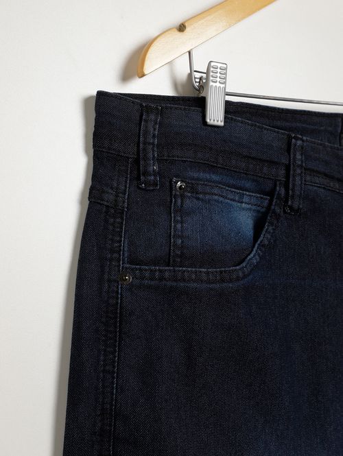 Bermuda Jeans Vilejack Plus Size Masculino AZUL