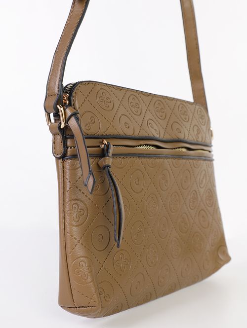 Bolsa Transversal Gash Feminina CAQUI