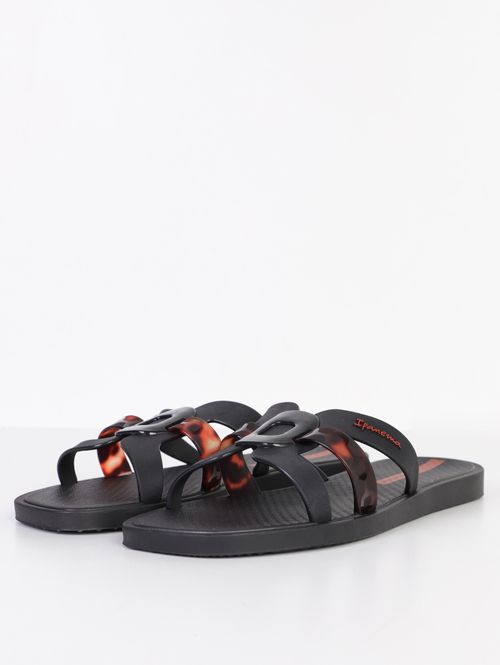 Rasteira Hoy Ipanema Feminina PRETO/TELHA