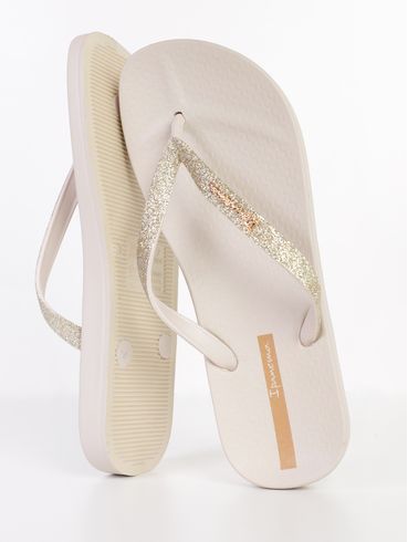 Chinelo Anatomica Glitter Ipanema Feminino BEGE
