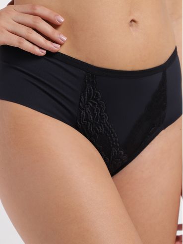 Calcinha Alta Fio Duplo Feminina PRETO