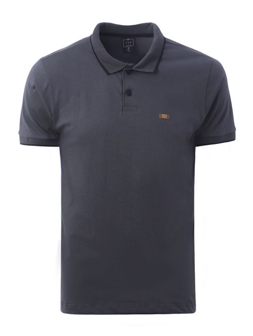 Polo Manga Curta Masculina GRAFITE