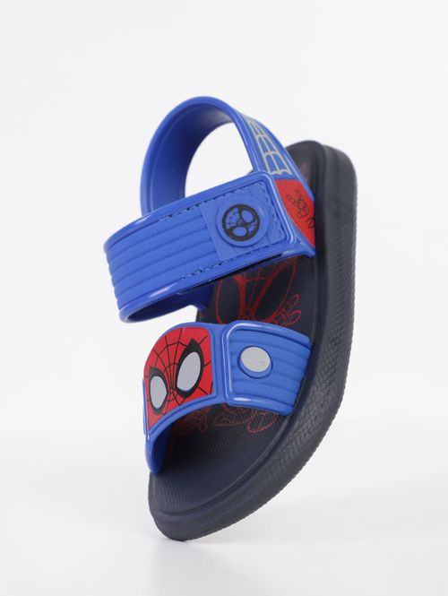 Sandália Spider Friends Infantil Para Bebê Menino- AZUL/VERMELHO