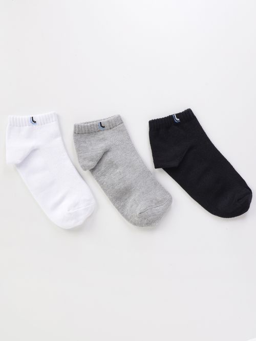 Kit 03 Meias Lupo Masculinas MESCLA/PRETO/BRANCO