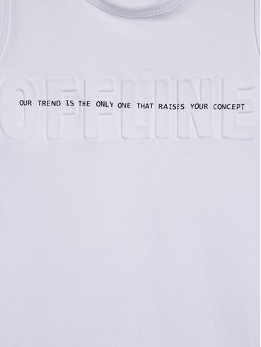 Camiseta Esportiva Juvenil Para Menino - BRANCO