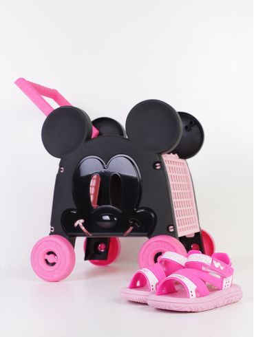 Sandália Disney Minnie Infantil Para Bebê Menina - ROSA