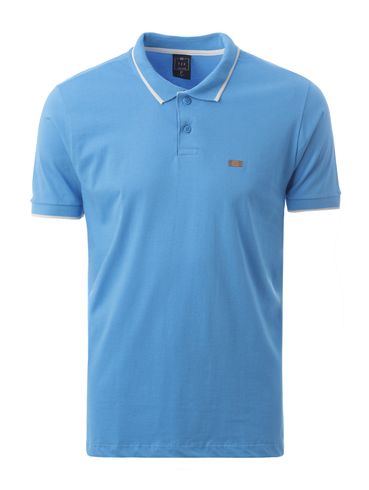 Polo Manga Curta Masculina AZUL