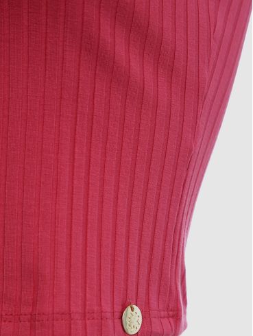 Blusa Regata Cropped Autentique Feminina ROSA