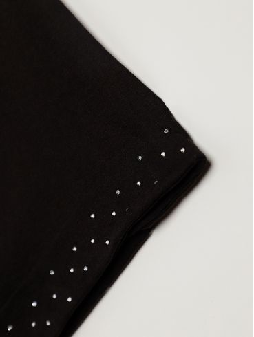 Blusa Manga Curta Plus Size Feminina PRETO