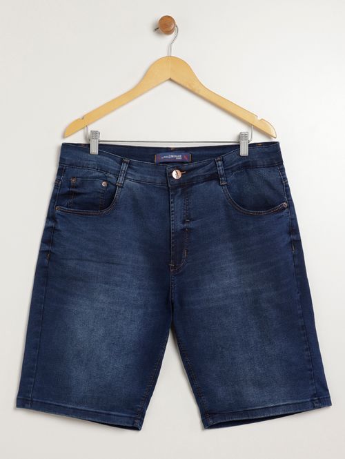 Bermuda Jeans Plus Size Masculina AZUL
