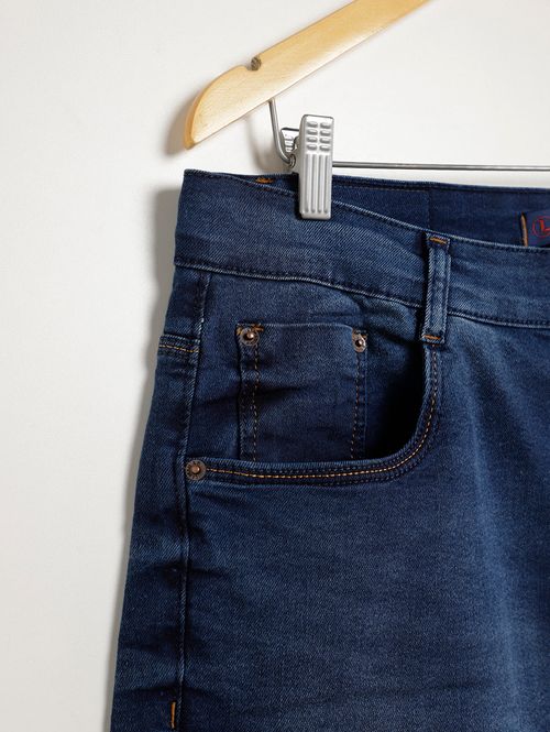 Bermuda Jeans Plus Size Masculina AZUL