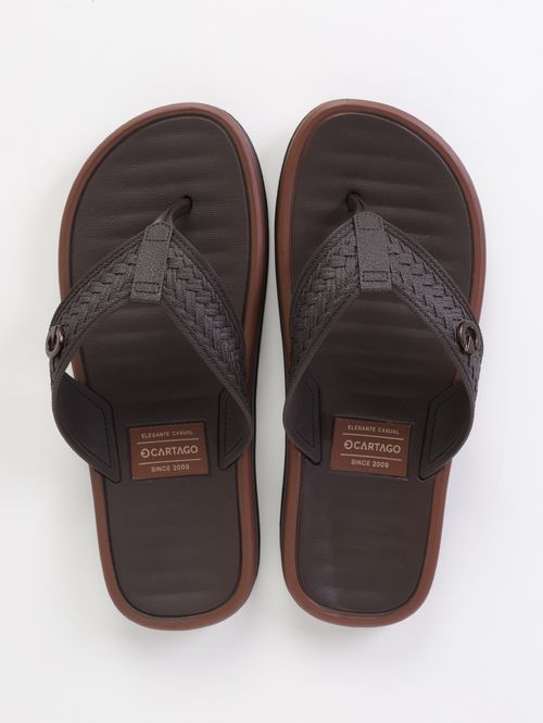 Chinelo Casual Cartago Masculino MARROM