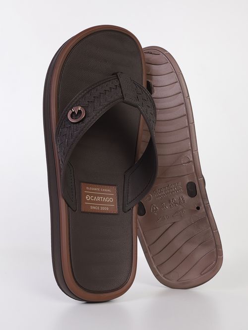 Chinelo Casual Cartago Masculino MARROM