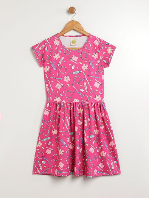 Vestido Juvenil Para Menina - PINK