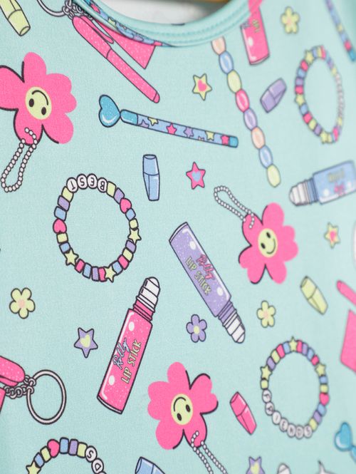 Vestido Juvenil Para Menina - VERDE