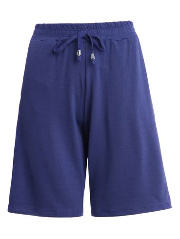 Bermuda Malha Feminina AZUL