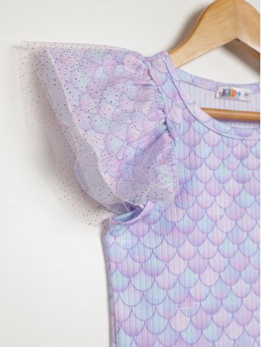 Blusa kid+ Infantil Para Menina - LILAS