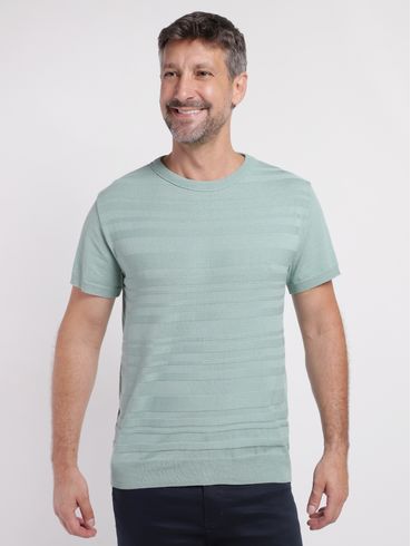 Camiseta Manga Curta Eletrón Masculina VERDE CLARO
