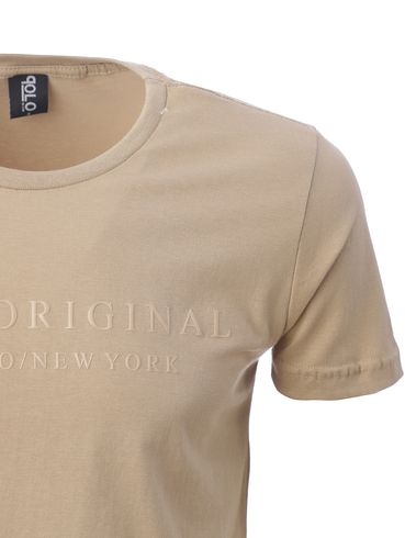 Camiseta Manga Curta Masculina BEGE