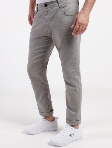 Calça Sarja Slim Masculina CINZA