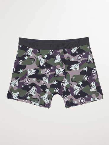 Cueca Boxer Juvenil Para Menino - VERDE