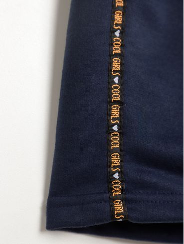 Short Moletinho Cargo Juvenil Para Menina - MARINHO