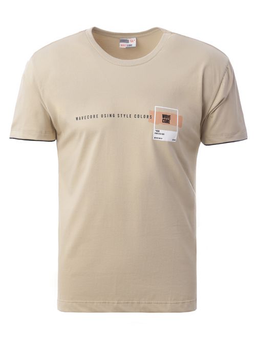 Camiseta Manga Curta Masculina BEGE