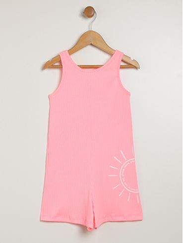 Macaquinho Infantil Para Menina - ROSA