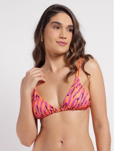 Biquíni Top Cortininha Feminino LARANJA