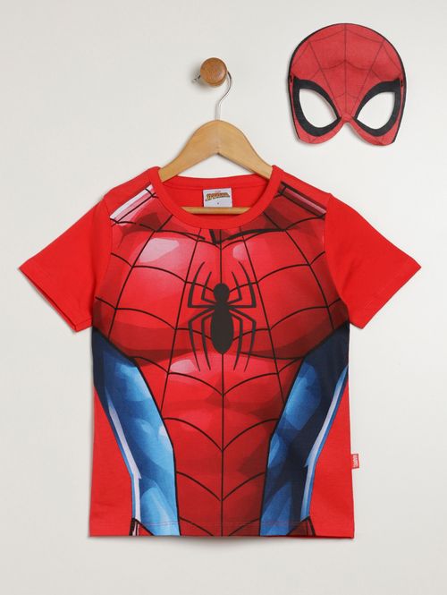 Camiseta Spider Man Infantil Para Menino - VERMELHO
