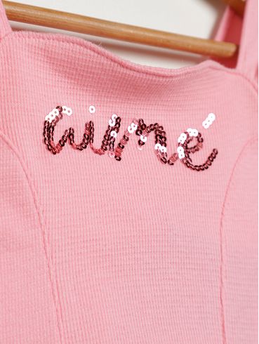 Conjunto Curto Infantil Para Menina - ROSA