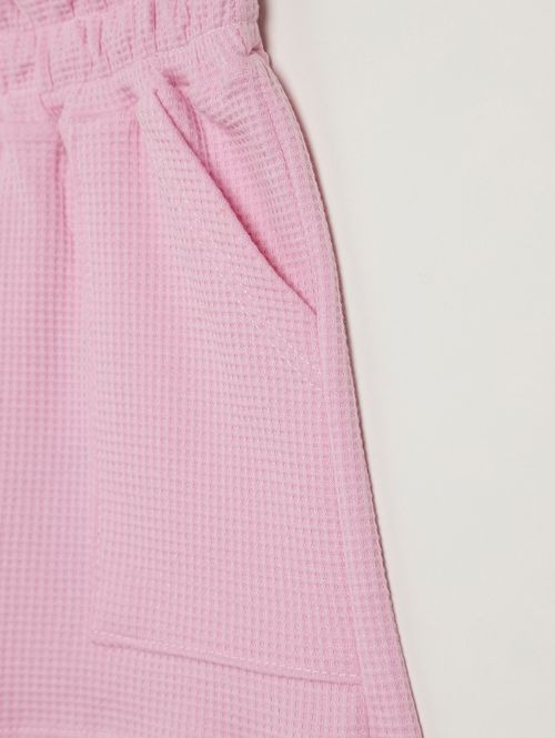 Short Clochard Moletinho Infantil Para Menina - ROSA