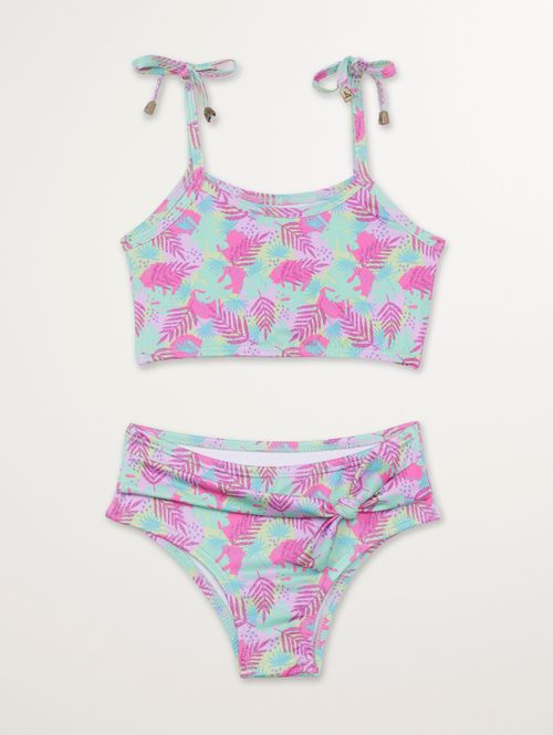 Biquíni Top Infantil Para Menina - ROSA