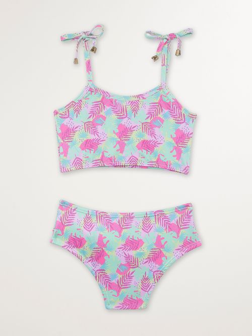 Biquíni Top Infantil Para Menina - ROSA