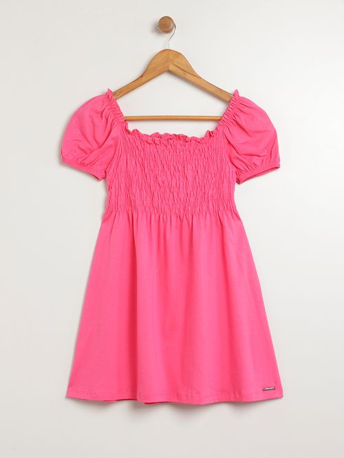 Vestido Juvenil Para Menina - ROSA