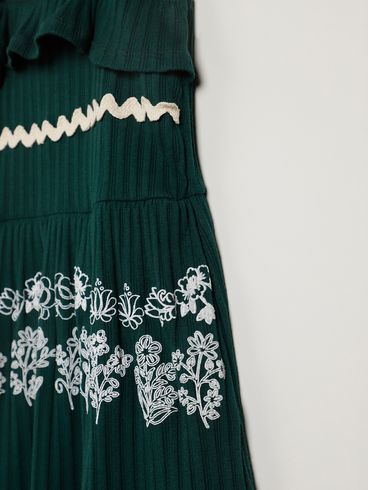 Vestido Juvenil Para Menina - VERDE