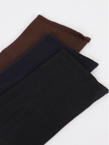 Kit com 03 Peças Sociais Masculina MARINHO/PRETO/CAFE