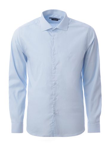 Camisa Slim Fit Eletrón Masculina AZUL CLARO