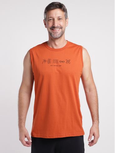 Camiseta Regata Masculina LARANJA
